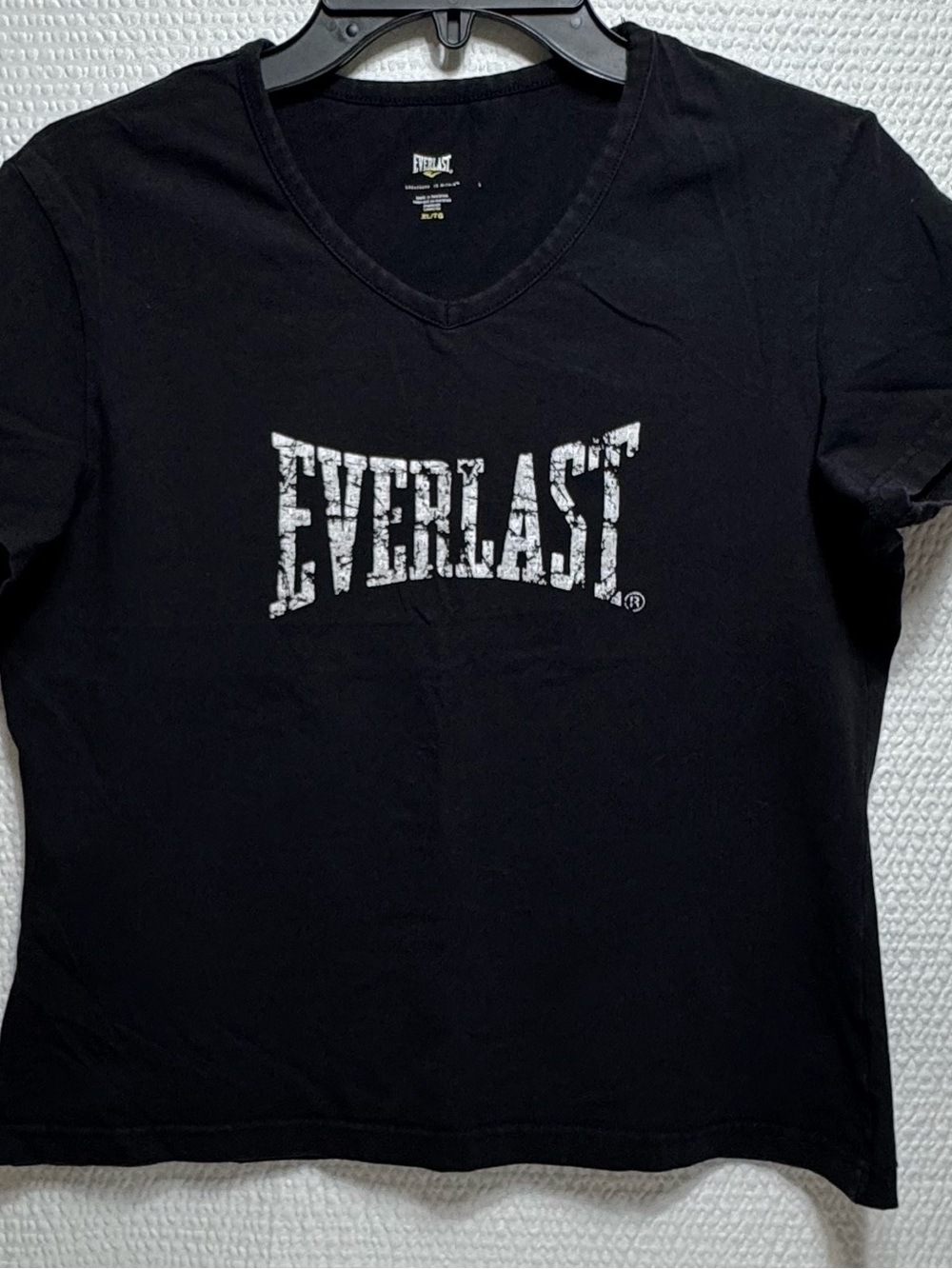 Everlast Women's Black V-Neck Logo Tee